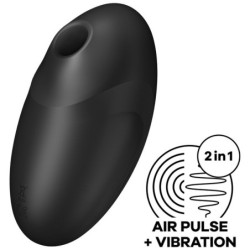 Satisfyer - Vulva Lover 3 Estimulador Y Vibrador Negro | Piumer Erotic