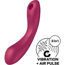 Satisfyer - Curve Trinity 1 Air Pulse Vibration Rojo | Piumer Erotic