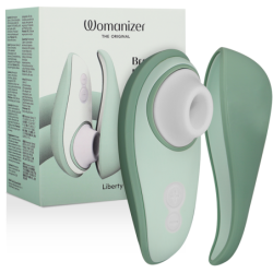 Liberty 2 Estimulador & Succionador Clítoris Verde Claro de Womanizer | Piumer Erotic