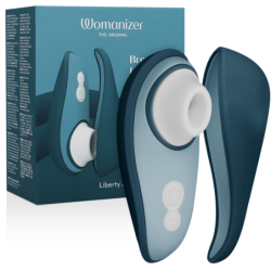 Liberty 2 Estimulador & Succionador Clítoris Azul de Womanizer | Piumer Erotic