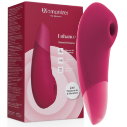 Enhance Estimulador De Clitorís Rosa Vibrante de Womanizer | Piumer Erotic