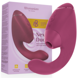 Duo Next Estimulador Vibrador Dual Clítoris & Punto·G Rosa de Womanizer | Piumer Erotic