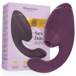 Duo Next Estimulador Vibrador Dual Clítoris & Punto·G Morado de Womanizer | Piumer Erotic