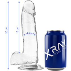 Clear Dildo Realista Transparente 20 Cm -O- 4.5 Cm de X Ray | Piumer Erotic