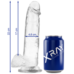 Clear Dildo Realista Transparente 22 Cm -O- 4.6 Cm de X Ray | Piumer Erotic