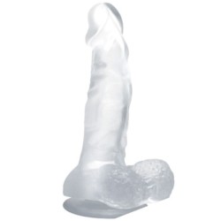 Baile - Dildo Realístico Con Ventosa Y Testículos 16.7 Cm Transparente | Piumer Erotic
