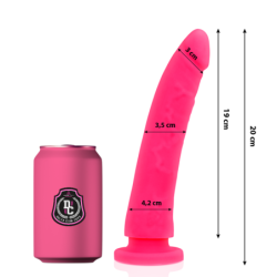 Delta Club - Dildo Realista Rosa Silicona Medica 20 Cm -O- 4 Cm | Piumer Erotic
