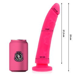 Delta Club - Dildo Realista Rosa Silicona Medica 23 Cm -O- 4.5 Cm | Piumer Erotic