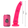Delta Club - Dildo Realista Rosa Silicona Medica 23 Cm -O- 4.5 Cm | Piumer Erotic