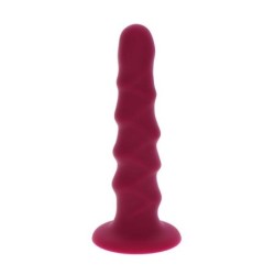 Ribbed Dong 12 Cm Rojo de Get Real | Piumer Erotic