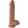 Pene Realístico Con Testículos 19.8 Cm Caramelo de King Cock | Piumer Erotic