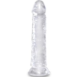 Clear Pene Realístico 19.7 Cm Transparente de King Cock | Piumer Erotic