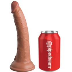 Élite Dildo Realístico Silicona 17.8 Cm Caramelo de King Cock | Piumer Erotic