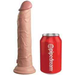 Élite Dildo Realístico Vibrador & Silicona Control Remoto 23 Cm de King Cock | Piumer Erotic