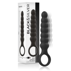 Bob Potente Vibrador Dilatador Anal Silicona de Black&Silver | Piumer Erotic