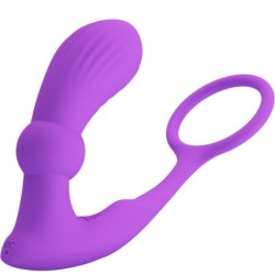Pretty Love - Warren Anillo & Vibrador Anal Violeta | Piumer Erotic