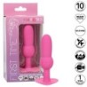 First Time Plug Anal Con Cuencas 10 Vibraciones Rosa de Calexotics | Piumer Erotic