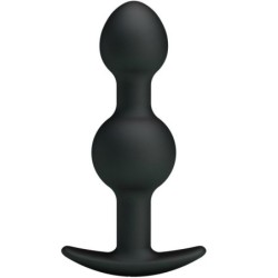 Pretty Love - Bolas Anales Silicona Estimulacion Especial 10.3 Cm Negro | Piumer Erotic