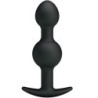 Pretty Love - Bolas Anales Silicona Estimulacion Especial 10.3 Cm Negro | Piumer Erotic