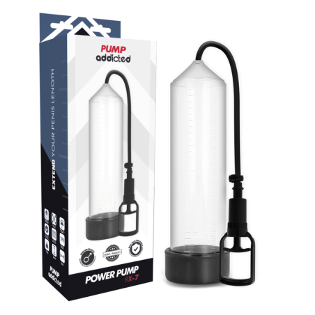 Bomba Erección Rx7 Transparente de Pump Addicted | Piumer Erotic