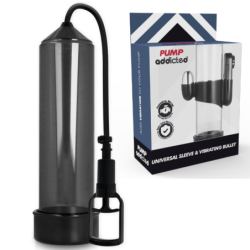 Bomba Erección Rx7 Negro Con Vibrador de Pump Addicted | Piumer Erotic