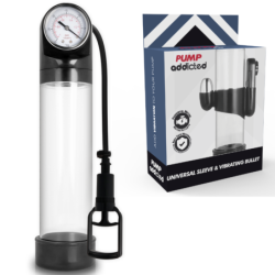 Bomba Erección Rx9 Transparente Con Vibrador de Pump Addicted | Piumer Erotic