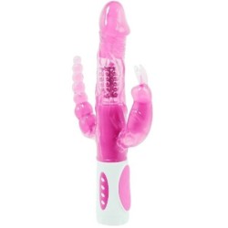 Baile - Pretty Bunny Triple Vibrador Rotador | Piumer Erotic