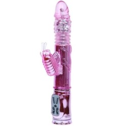 Baile - Vibrador Recargable Con Rotacion Y Estimulador Throbbing Butterf | Piumer Erotic