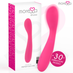 Druso Masajeador Duo Punto G Y Suero Pelvico Premium Silicone Recargable de Moressa | Piumer Erotic