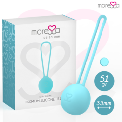 Osian One Entrenamiento Suelo Pelvico 51Gr Premium Silicona Turquesa de Moressa | Piumer Erotic