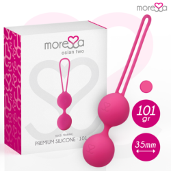 Osian Two Entrenamiento Suelo Pelvico 101Gr Premium Silicona Rosa de Moressa | Piumer Erotic