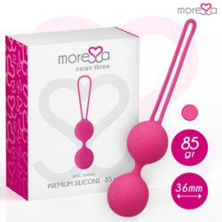 Osian Three Entrenamiento Suelo Pelvico 85 Gr Premium Silicona Rosa de Moressa | Piumer Erotic