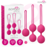 Osian Set Premium Silicona Rosa (Osian One - 51 G | Osian Two - 101 G | Osian Three 85 G) de Moressa | Piumer Erotic