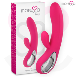 Troy Masajeador Punto G Y Clitoris Premium Silicone Recargable de Moressa | Piumer Erotic