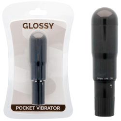 Pocket Vibrador Negro de Glossy | Piumer Erotic