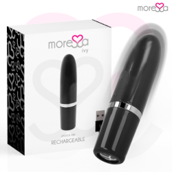 Ivy Masajeador Simulador Labial De Viaje Negro de Moressa | Piumer Erotic