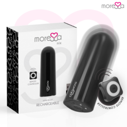 Nix Potente Vibrador Multi Juegos Control Remoto Negro de Moressa | Piumer Erotic