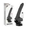 Vibrador Realístico Control Remoto Negro 19 Cm -O- 4 Cm de Basecock | Piumer Erotic