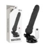 Vibrador Realístico Control Remoto Negro 19.5 Cm -O- 4 Cm de Basecock | Piumer Erotic