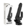 Vibrador Realístico Control Remoto Negro 18.5 Cm -O- 4Cm de Basecock | Piumer Erotic