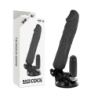 Vibrador Realístico Control Remoto Negro 20 Cm -O- 4 Cm de Basecock | Piumer Erotic