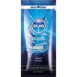 Aqua Lubricante Base De Agua Monodosis 5 Ml de Skins | Piumer