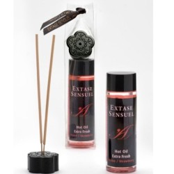 Aceite Masaje Efecto Extra Fresh Fresa 100 Ml de Extase Sensual | Piumer