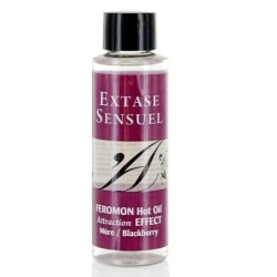 Aceite Masaje Efecto Calor Con Feromonas Mora 100 Ml de Extase Sensual | Piumer