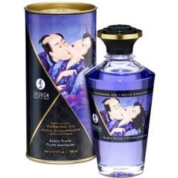 Shunga - Aceite Masaje Efecto Calor Sabor Frutas Exóticas 100 Ml de Shunga Oils | Piumer