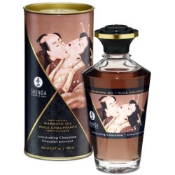 Shunga - Aceite Masaje Efecto Calor Sabor Intenso Chocolate 100 Ml de Shunga Oils | Piumer