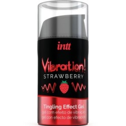 Intt - Potente Estimulante Íntimo Gel Vibrador Liquido Fresa 15 Ml de Intt Unisex Arousal Gel | Piumer