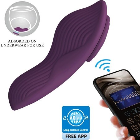 Mane Masajeador Lay On Clítoris 10 Vibraciones Control Remoto Morado de Pretty Love | Piumer