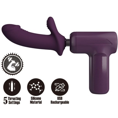 Pretty Love - Dj Scholar Masajeador 5 Configuraciones Morado de Pretty Love C-Type | Piumer