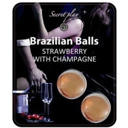 Secretplay - Set 2 Brazilian Balls Fresas Con Cava de Secretplay Cosmetic | Piumer